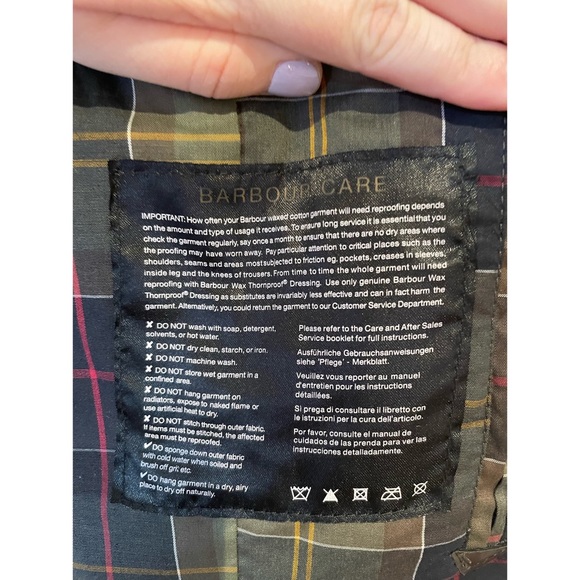 Barbour waxed women’s jacket - UK 14 - US 10 - Picture 6 of 6